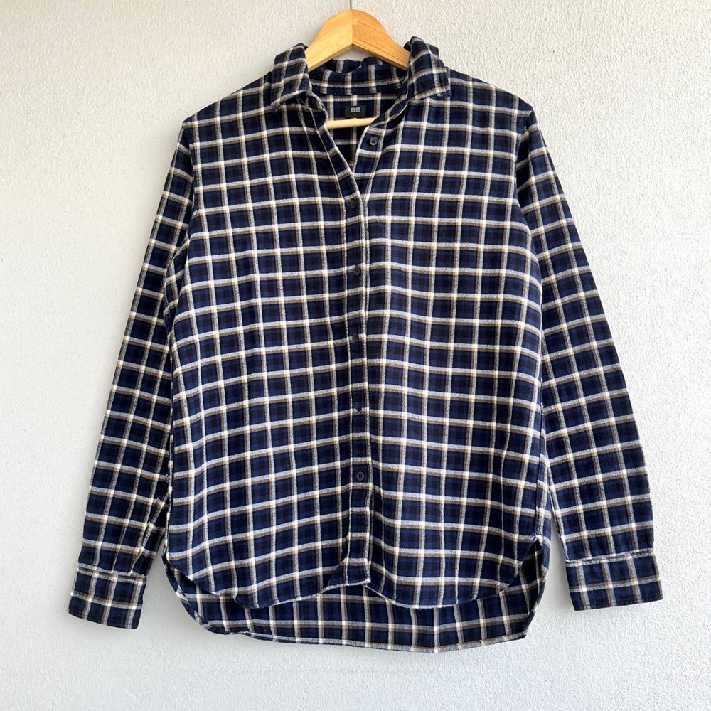 UNIQLO | Navy Checked Flannel Shirt
